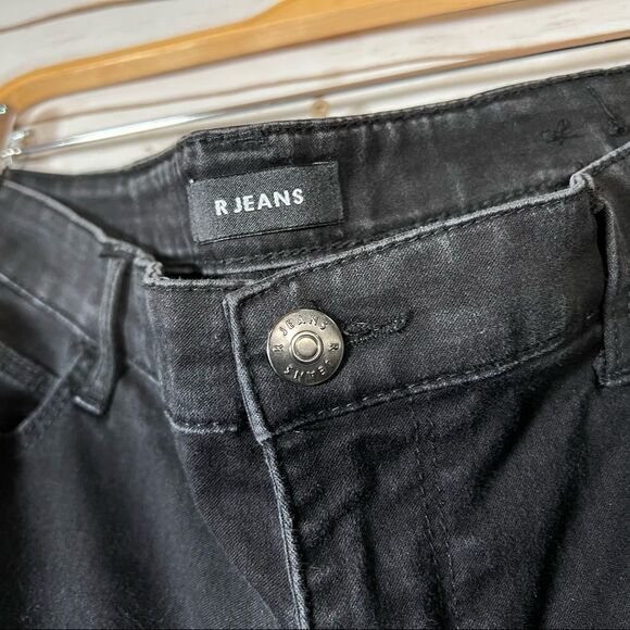 ✨HOST Pick✨ R Jeans 👖 SIZE Petites 31 Distressed Black Denim Jeans - Picture 5 of 12